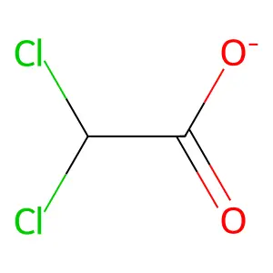 Dichloroacetate anion structure
