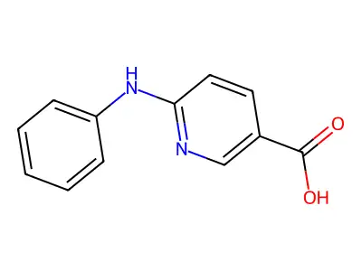 6-(Phenylamino)nicotinic acid structure