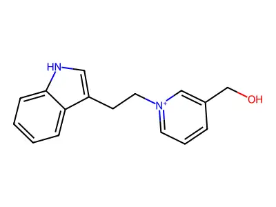 (1-(2-(1H-Indol-3-yl)ethyl)-1lambda(5)-pyridin-3-yl)methanol structure