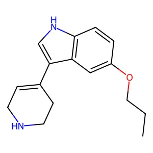 3-(1,2,5,6-Tetrahydro-4-pyridyl)-5-n-propoxyindole structure