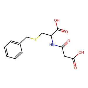 S-Benzyl-N-malonylcysteine structure