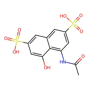 4-(Acetylamino)-5-hydroxy-2,7-naphthalenedisulfonic acid structure