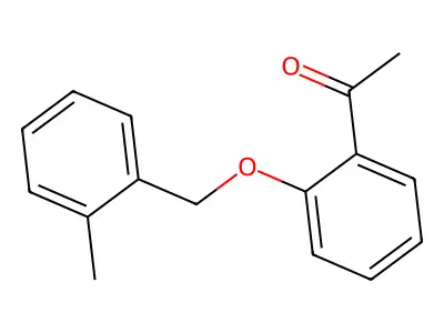 1-[2-[(2-Methylphenyl)methoxy]phenyl]ethanone structure