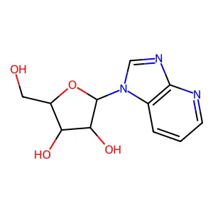 1-Pentofuranosyl-1H-imidazo[4,5-b]pyridine structure