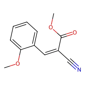 Methyl 2-cyano-3-(2-methoxyphenyl)prop-2-enoate structure