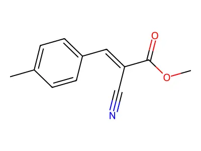 Methyl 2-cyano-3-(4-methylphenyl)prop-2-enoate structure