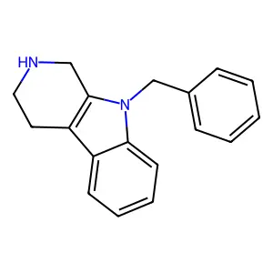 9-Benzyl-2,3,4,9-tetrahydro-1H-beta-carboline structure