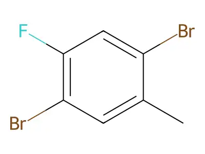 2,5-Dibromo-4-fluorotoluene structure