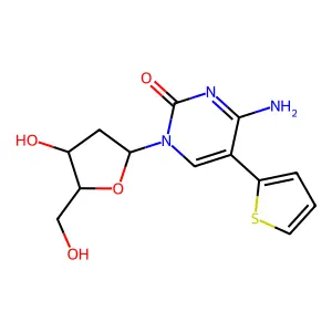 5-(2-Thienyl)-2'-deoxycytidine structure