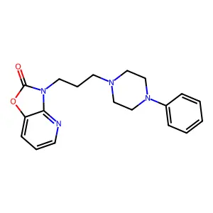 Oxazolo(4,5-b)pyridin-2(3H)-one, 3-(3-(4-phenyl-1-piperazinyl)propyl)- structure