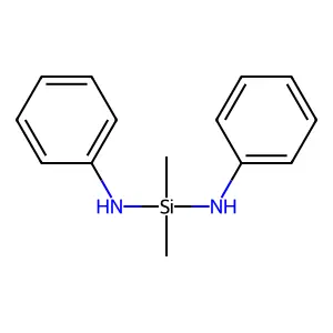 1,1-二甲基-N,N'-二苯基硅二胺 structure