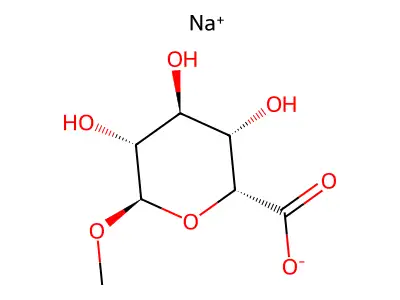 (2R,3S,4S,5R,6R)-3,4,5-trihydroxy-6-methoxyoxane-2-carboxylic acid structure