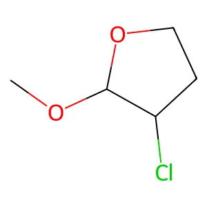 Tetrahydrofuran, 3-chloro-2-methoxy structure