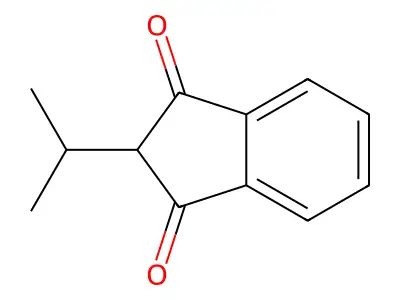 1H-Indene-1,3(2H)-dione, 2-(1-methylethyl)- structure