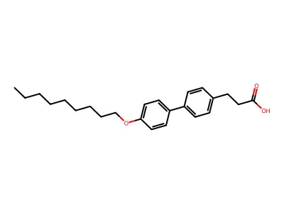 3-[4'-(Nonyloxy)[1,1'-biphenyl]-4-yl]propanoic acid structure