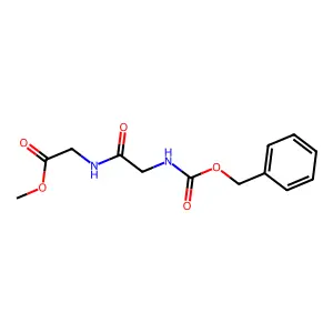 Methyl 2-(2-(((benzyloxy)carbonyl)amino)acetamido)acetate structure