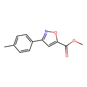 Methyl 3-(p-tolyl)isoxazole-5-carboxylate structure