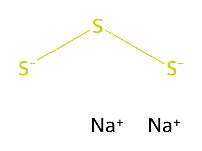 Sodium sulfide, hydrated, with not less than 30% water structure