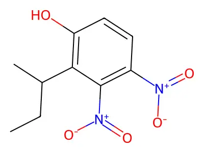 Phenol, 2-(1-methylpropyl)dinitro- structure