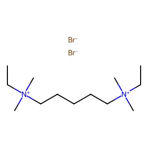 Ammonium, pentamethylenebis(dimethylethyl-, dibromide structure