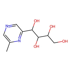 1,2,3,4-Butanetetrol, 1-(5-methylpyrazinyl)-, (1R-(1R*,2S*,3R*))- structure