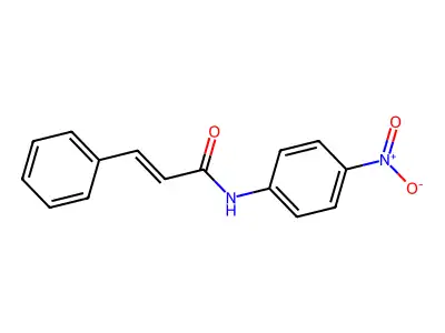 (2E)-N-(4-nitrophenyl)-3-phenylprop-2-enamide structure