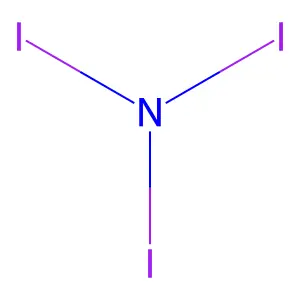 三碘化氮 structure
