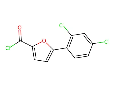 5-(2,4-dichlorophenyl)furan-2-carbonyl Chloride structure