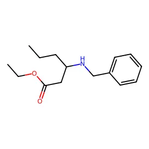 Ethyl 3-(benzylamino)hexanoate structure