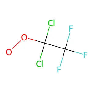 Ethyldioxy, 1,1-dichloro-2,2,2-trifluoro- structure
