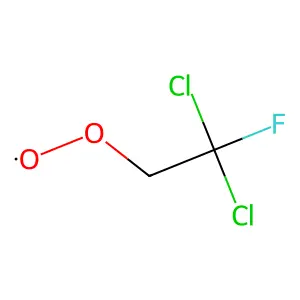 Ethyldioxy, 2,2-dichloro-2-fluoro- structure