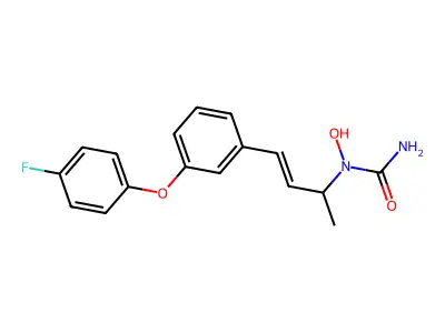1-[4-[3-(4-氟苯氧基)苯基]丁-3-烯-2-基]-1-羟基脲 structure