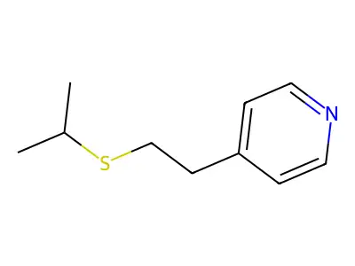 Pyridine, 4-(2-((1-methylethyl)thio)ethyl)- structure