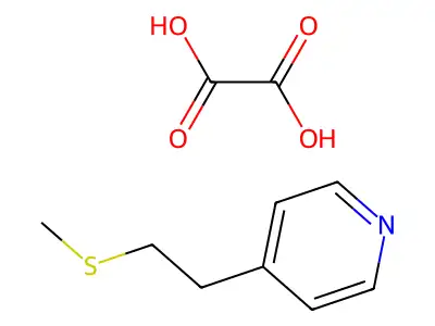 Pyridine, 4-(2-(methylthio)ethyl)-, ethanedioate (1:1) structure