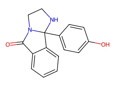 9b-(4-Hydroxyphenyl)-1,2,5,9b-tetrahydro-3H-imidazo(2,1a)isoindol-5-one structure