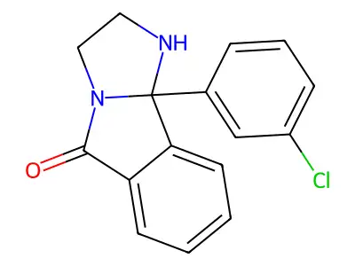 9B-(3-Chlorophenyl)-2,3,5,9B-tetrahydro-1H-imidazo(2,1-A)isoindol-5-one structure