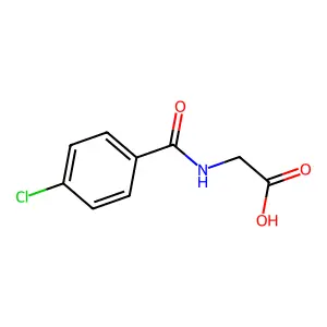 N-(4-Chlorobenzoyl)glycine structure