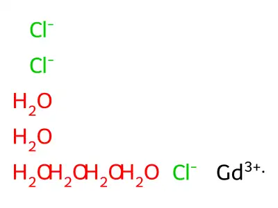 Gadolinium chloride hexahydrate structure