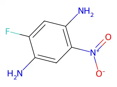 2-Fluoro-5-nitrobenzene-1,4-diamine structure