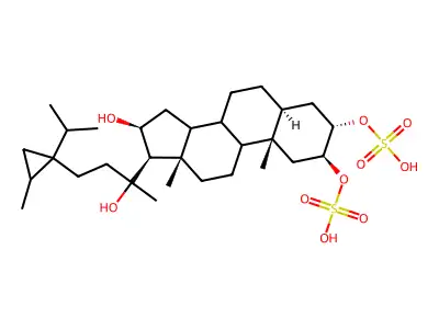 Weinbersterol二硫酸酯A structure