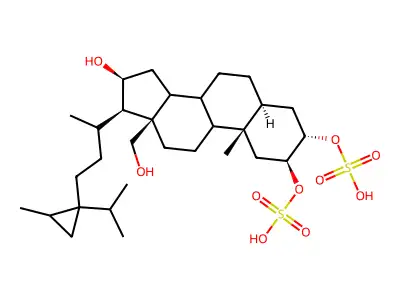 温贝甾醇二硫酸酯B structure
