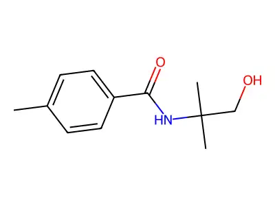 N-(1-hydroxy-2-methylpropan-2-yl)-4-methylbenzamide structure