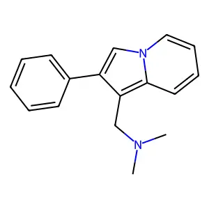 Indolizine, 1-((dimethylamino)methyl)-2-phenyl- structure