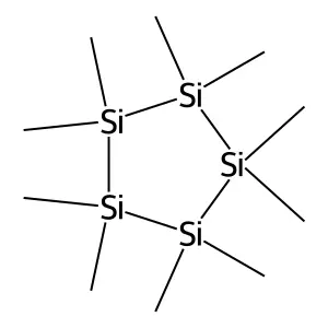 Cyclopentasilane,decamethyl- structure