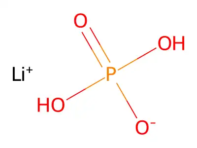 磷酸二氫鋰 structure