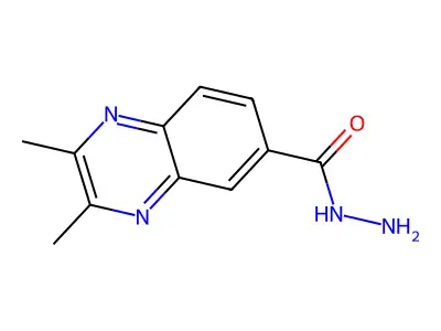 2,3-Dimethylquinoxaline-6-carbohydrazide structure