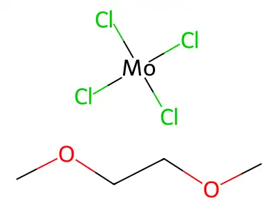 1,2-Dimethoxyethane;tetrachloromolybdenum structure
