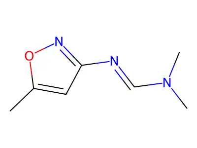 N,N-dimethyl-N'-(5-methyl-1,2-oxazol-3-yl)methanimidamide structure