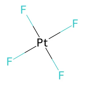 四氟化铂 structure