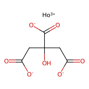 柠檬酸钬(3+)盐(1:1) structure